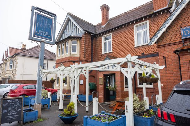 The Duck And Willow in Downend, Bristol, before it closed in 2024