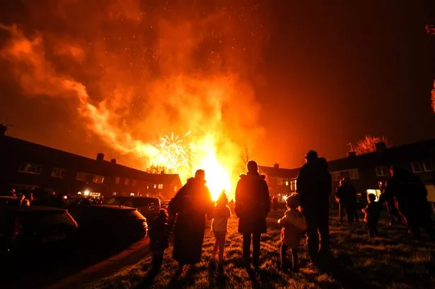 Thousands gathered to watch the bonfire in Birkenhead's Ilchester Park last year