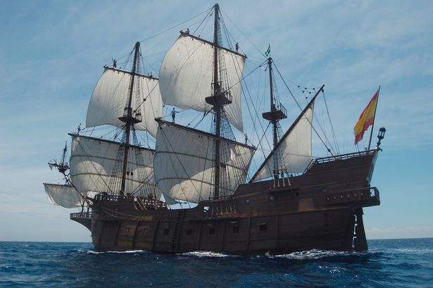 A huge Spanish tall ship, Galeón Andalucía, is coming to Bristol Harbour Festival