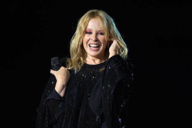 Kylie Minogue performing