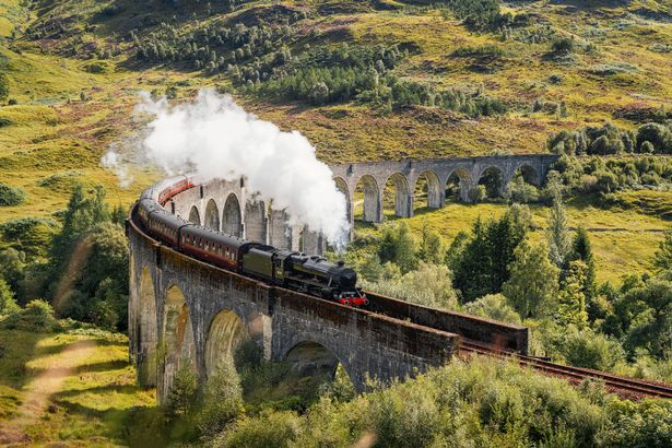 A picture of Steam Train on Glenfinnan Viaduct