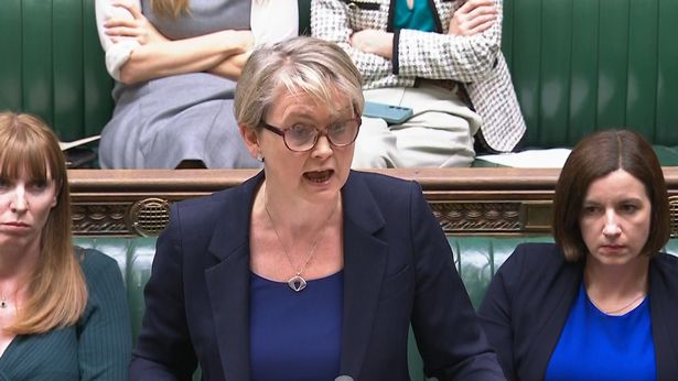 Home Secretary Yvette Cooper makes a statement in the House of Commons