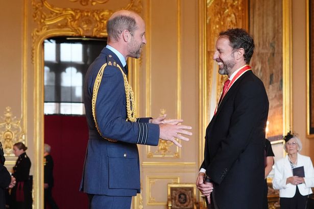 He accepted the honour from the Prince of Wales at Windsor Castle on Wednesday