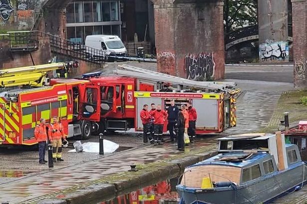 Emergency crews at the scene