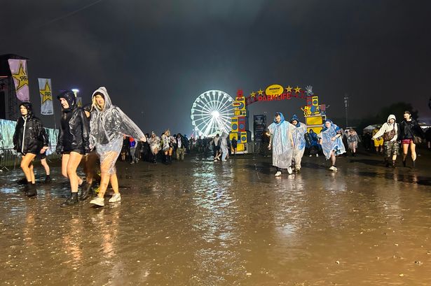 Rain hits Parklife and turns ground into a mudbath on Sunday June 9
