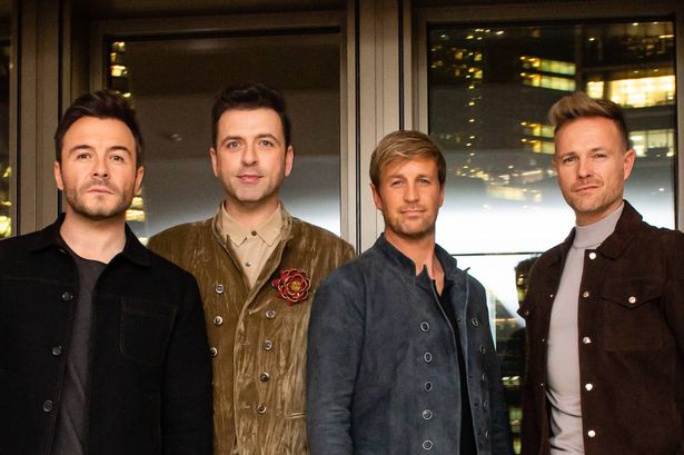Westlife (L-R) Shane Filan, Mark Feehily, Kian Egan and Nicky Bryne