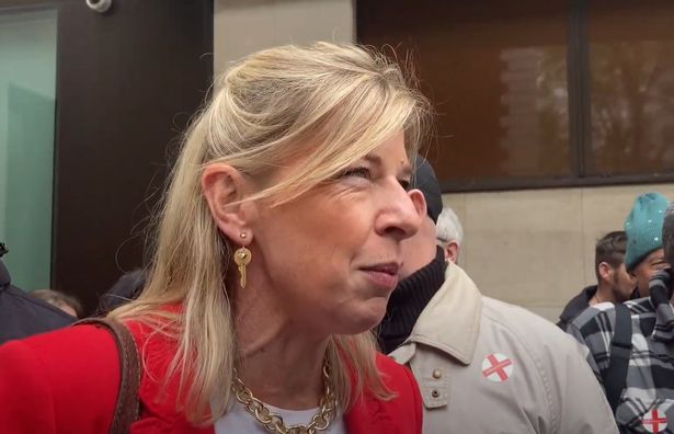 Katie Hopkins outside Westminster Magistrates' Court