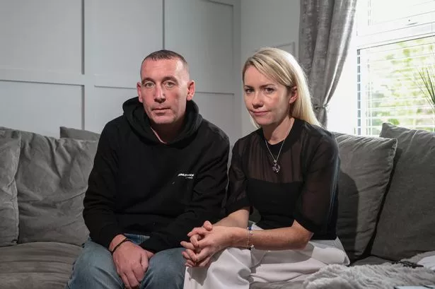 Darren and Rachael, parents of Lila Marsland
