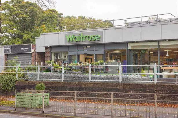 Photo shows the front of the supermarket