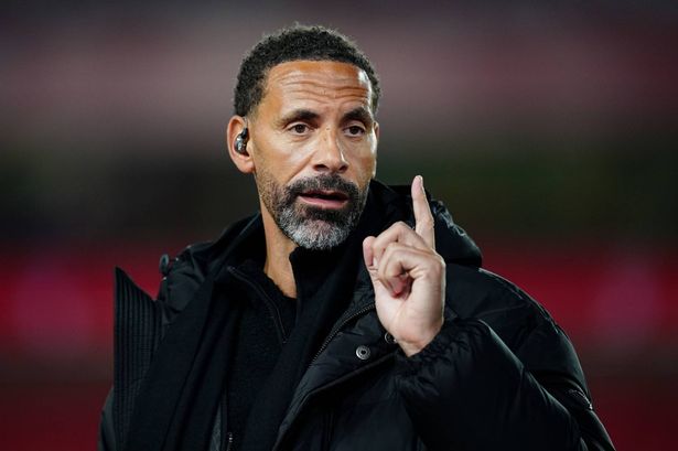 Rio Ferdinand speaking on TV
