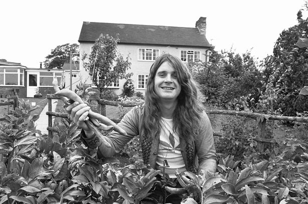 Ozzy Osbourne in his garden, August 19, 1978