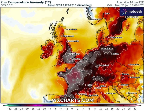 UK weather map