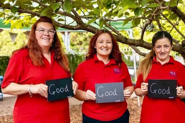 Staff at Abacus Pre-School in Stoke Gifford, which is celebrating a glowing Ofsted report in June 2025