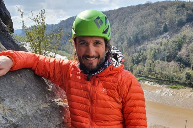 Avid cyclist Andy Bevan, who was seriously injured after his bike tire caught a rut in Clevedon, near Bristol