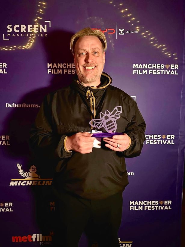 The cast and crew of the short film Boys Like You, co-written by director Paul Holbrook and actor Lindsay Bennett-Thompson, which won the Golden Bee award at the Manchester Film Festival, along with a best director award for Hartcliffe filmmaker Paul Holbrook