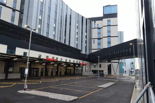 The Ambulance and Emergency Department entrance at the new Royal Liverpool Hospital on Low Hill.(Pic Andrew Teebay).