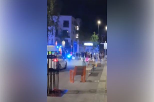 Emergency services at the scene overnight