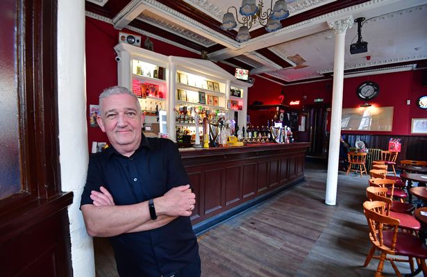 Owner Conor Devlin inside Dale Street pub The Vernon Arms
