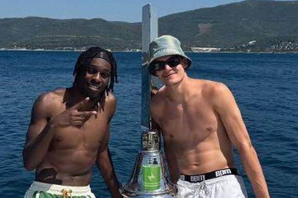 Florian WIrtz and Jeremie Frimpong holidayed together and will play alongside each other at Liverpool next season