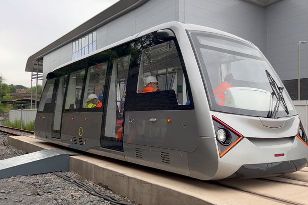 The Very Light Rail vehicle - it will be several years before passengers can use it in Coventry