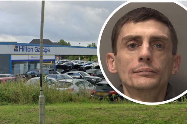 Adrian Leek stole a £23,000 BMW from Hilton Garage in Derbyshire