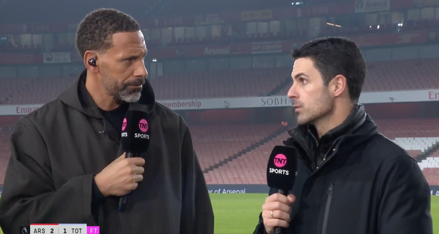 Rio Ferdinand and Mikel Arteta