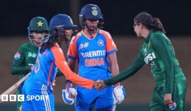 India and Pakistan at the 2024 Women's T20 World Cup in Dubai