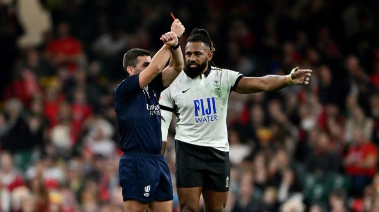 Fiji, 20-minute red card