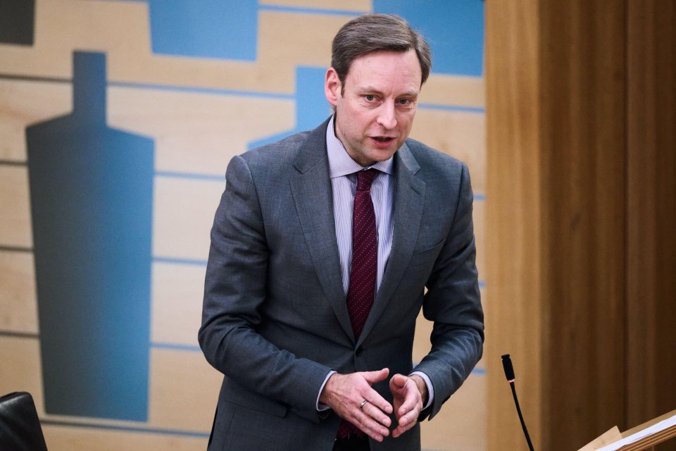 Liam Kerr MSP at the Scottish Parliament.