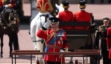 Trooping the Colour parade to honour Britain's King Charles on his official birthday in London