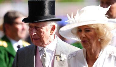 Charles shares affectionate moment with Duchess of York as race win hopes dashed