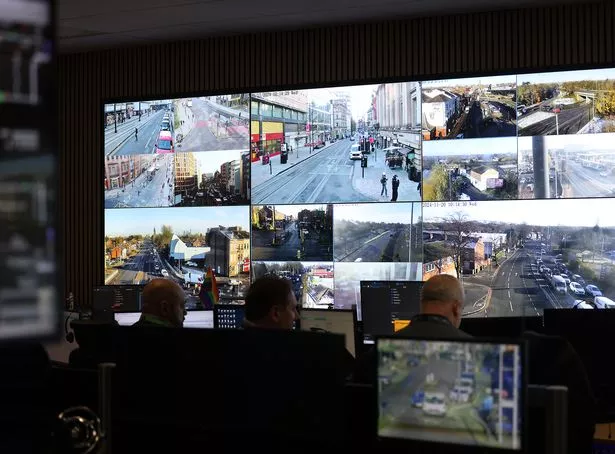 Transport for Greater Manchester ( tfgm ) control centre at Piccadilly Place in Manchester