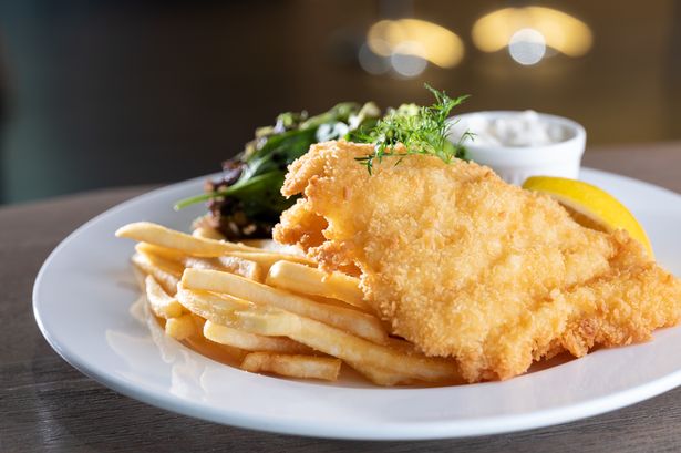 A picture of fish and chips