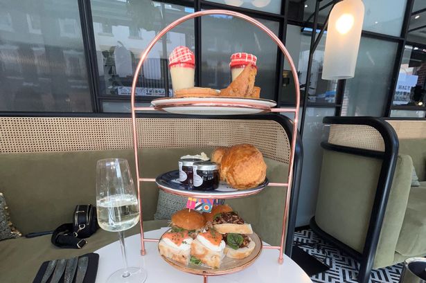 There was an option to add a bottle of prosecco onto the afternoon tea