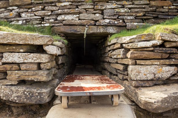 A picture of the Tomb of the Eagles