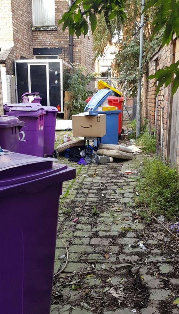 Locals have complained about fly-tipping, rats and anti-social behaviour in an area close to Aigburth Road 