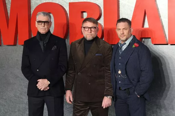 Pierce Brosnan, Guy Ritchie and Tom Hardy attends the 'MobLand' Global Premiere