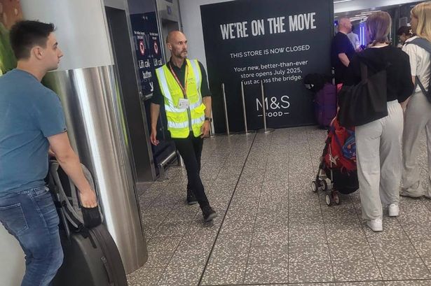 Manager Luke Williams working at Bristol airport