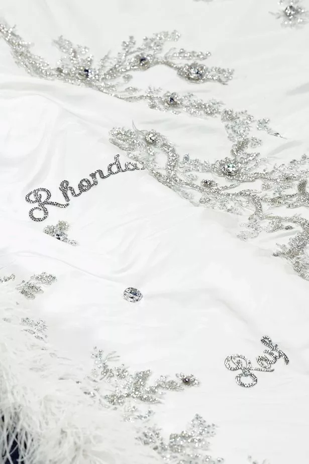 The names of Diana's children were sewn into her dress