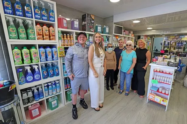 The Cleaning Hub in Norris Green pictured Sam and Lana with family. Photo by Colin Lane