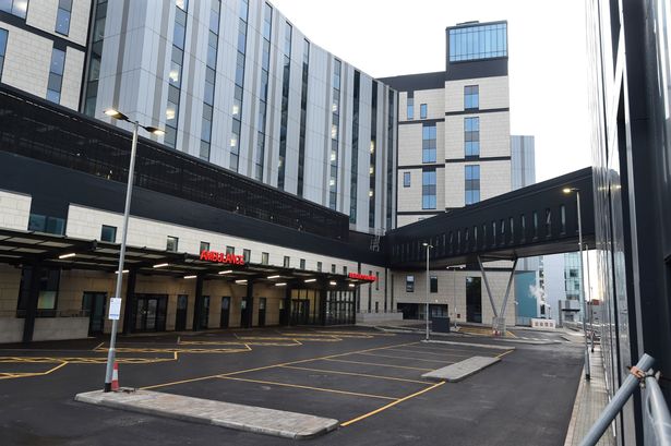 The Ambulance and Emergency Department entrance at the new Royal Liverpool Hospital on Low Hill.(Pic Andrew Teebay).