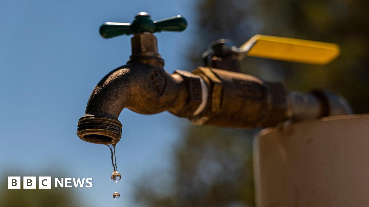 A dripping tap outdoors.
