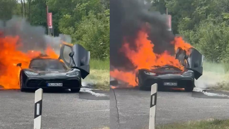 Mercedes-AMG One Burns In Germany