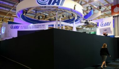 Some 75 companies related to weapons production were set to participate at the show (ALAIN JOCARD)