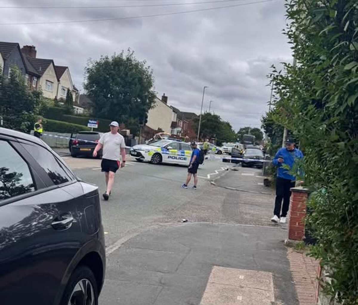 Police are on the scene of an accident in Long Lane, Halesowen