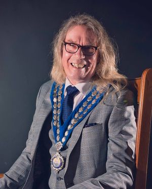 Llandrindod Wells Mayor Councillor Steve Deeks-D'Silva