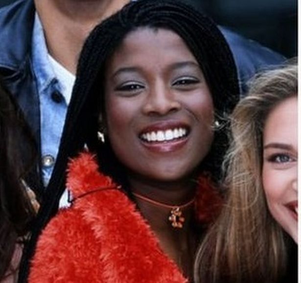 Yasmin Bannerman back in 1995 when she first appeared in Hollyoaks