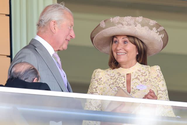 Chris Jackson/Getty King Charles and Carole Middleton on June 18, 2025 at Royal Ascot