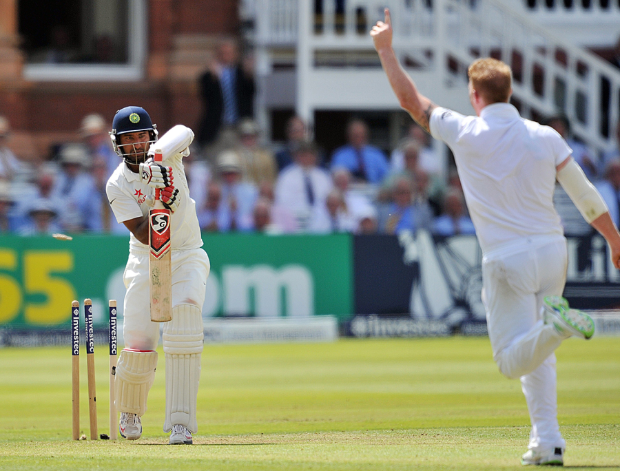 Puja's first experience of dealing with the downs of an international cricketer's life came in 2014, a year in which India won only one out of ten Tests and Pujara averaged 24 in them