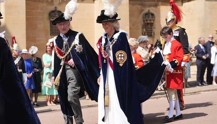King Charles, Queen Camilla lead Royal Family in velvet robes